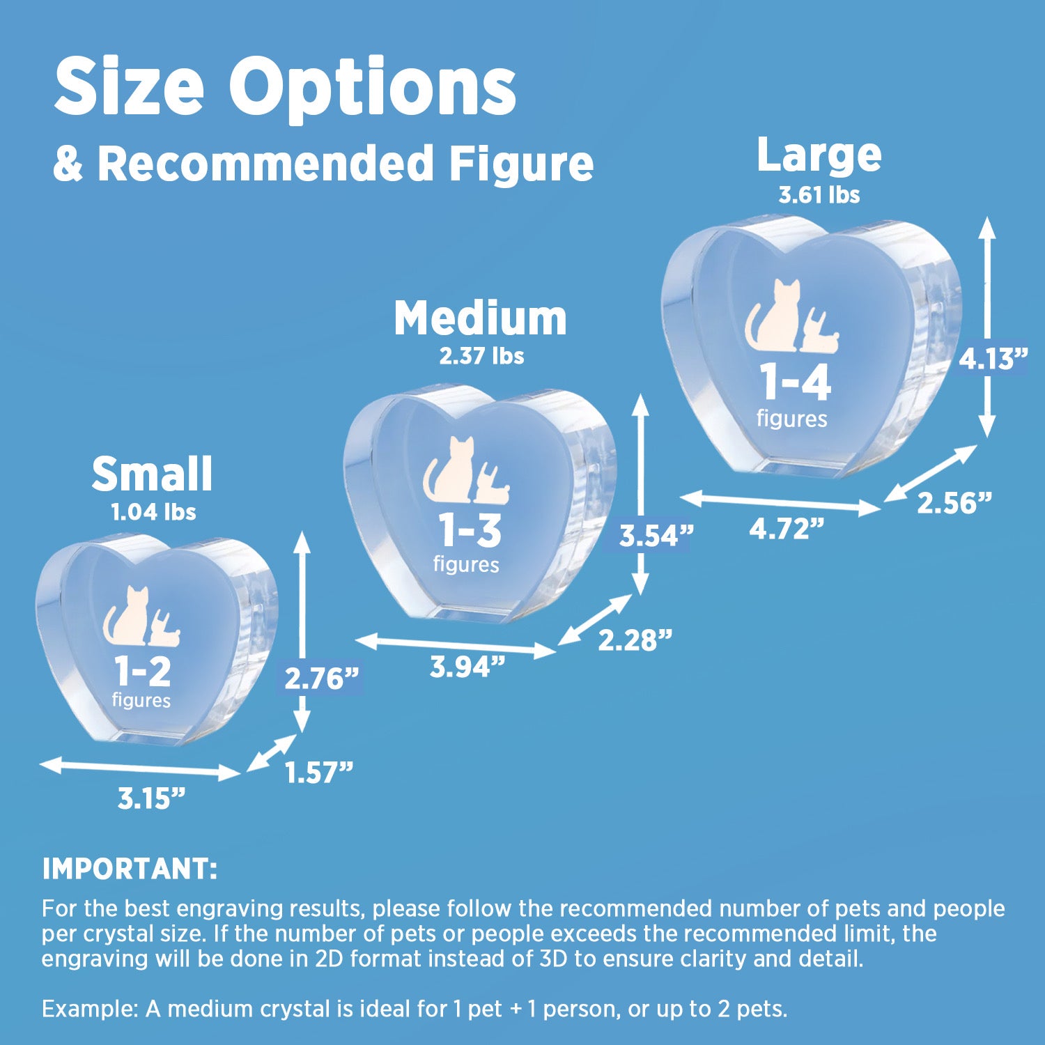 Premium 3D Crystal Photo Heart Shape