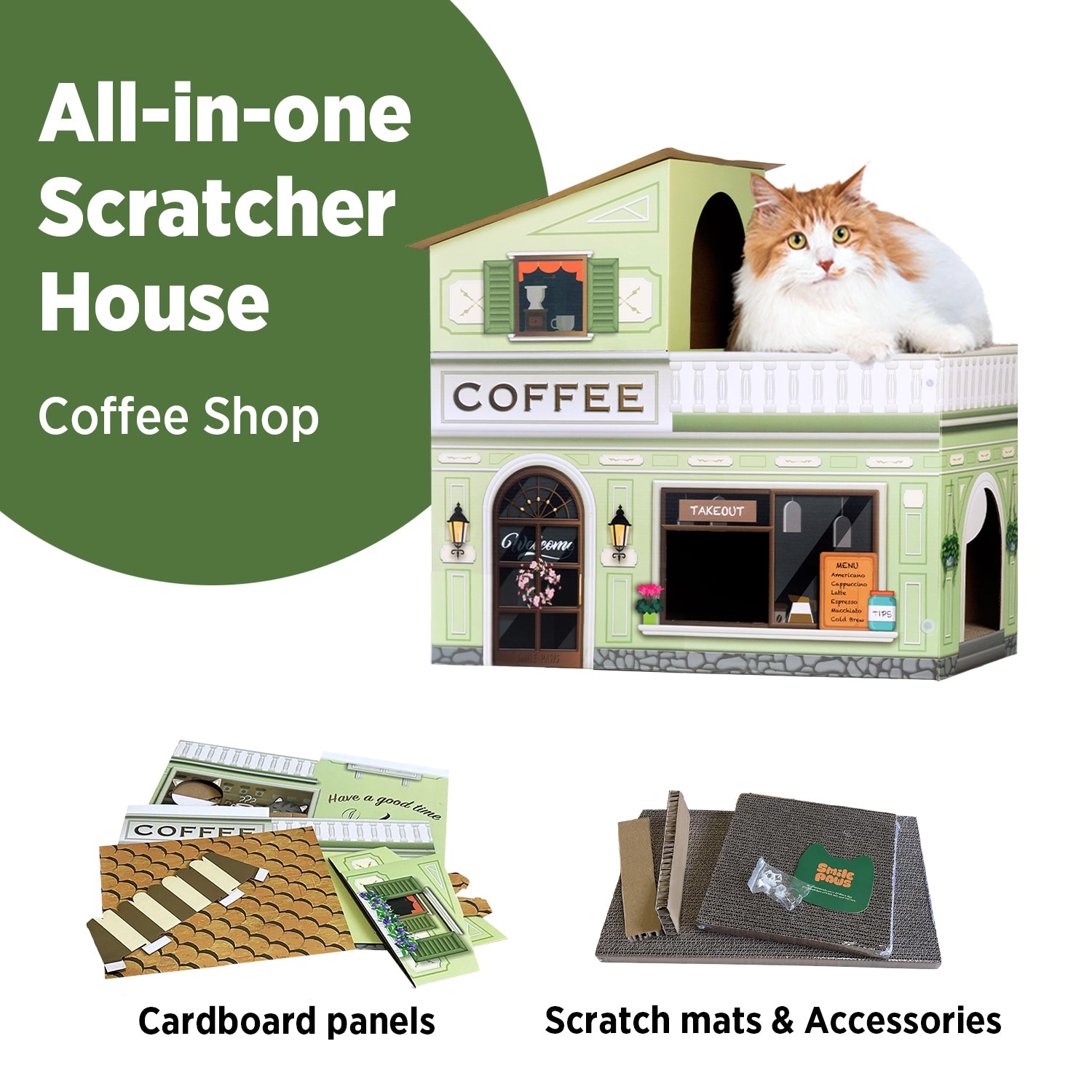 Cat Scratcher House Coffee Shop – Smile Paws